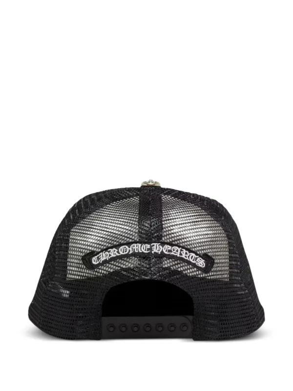 Chrome Hearts Triple Cross Trucker Hat | White | FARFETCH AO