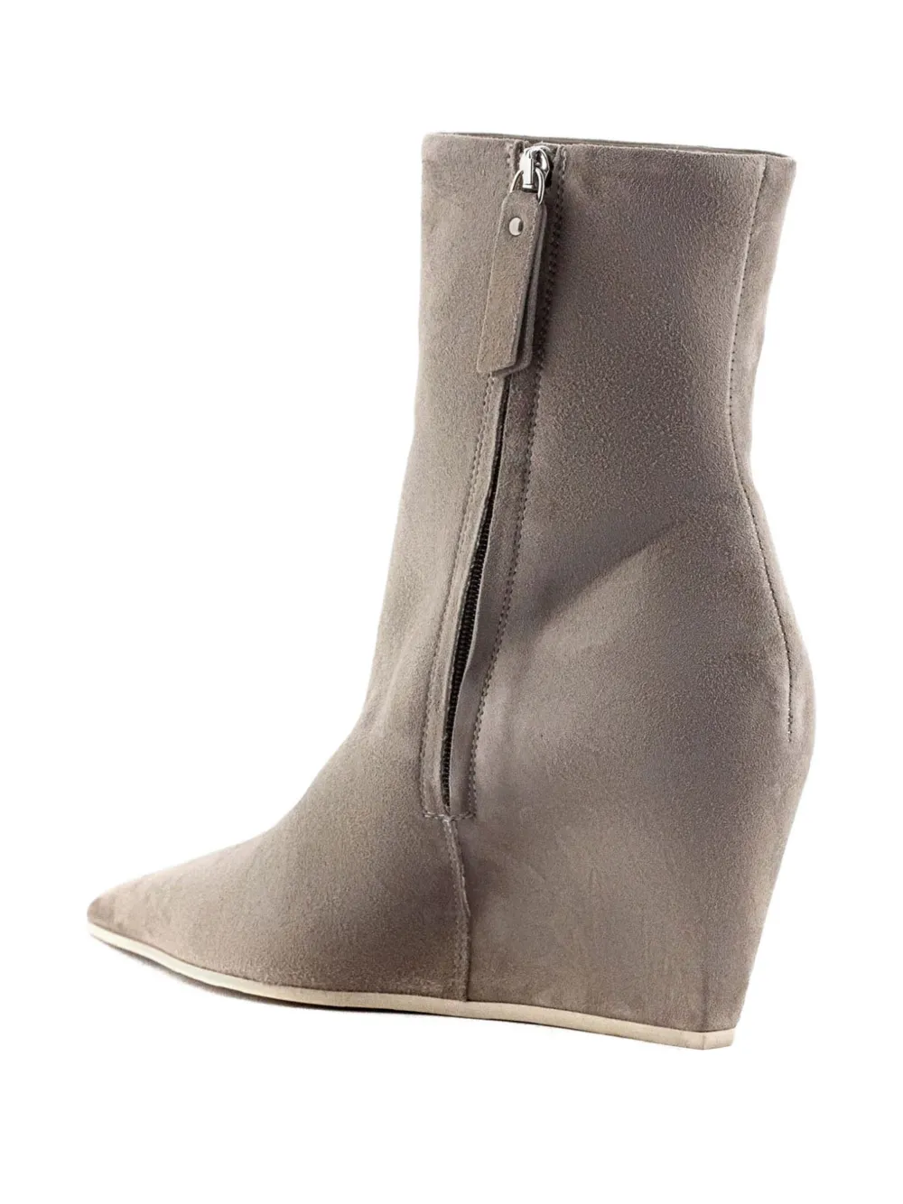 Vic Matie 100mm Pointed-toe Suede Ankle Boots In Brown