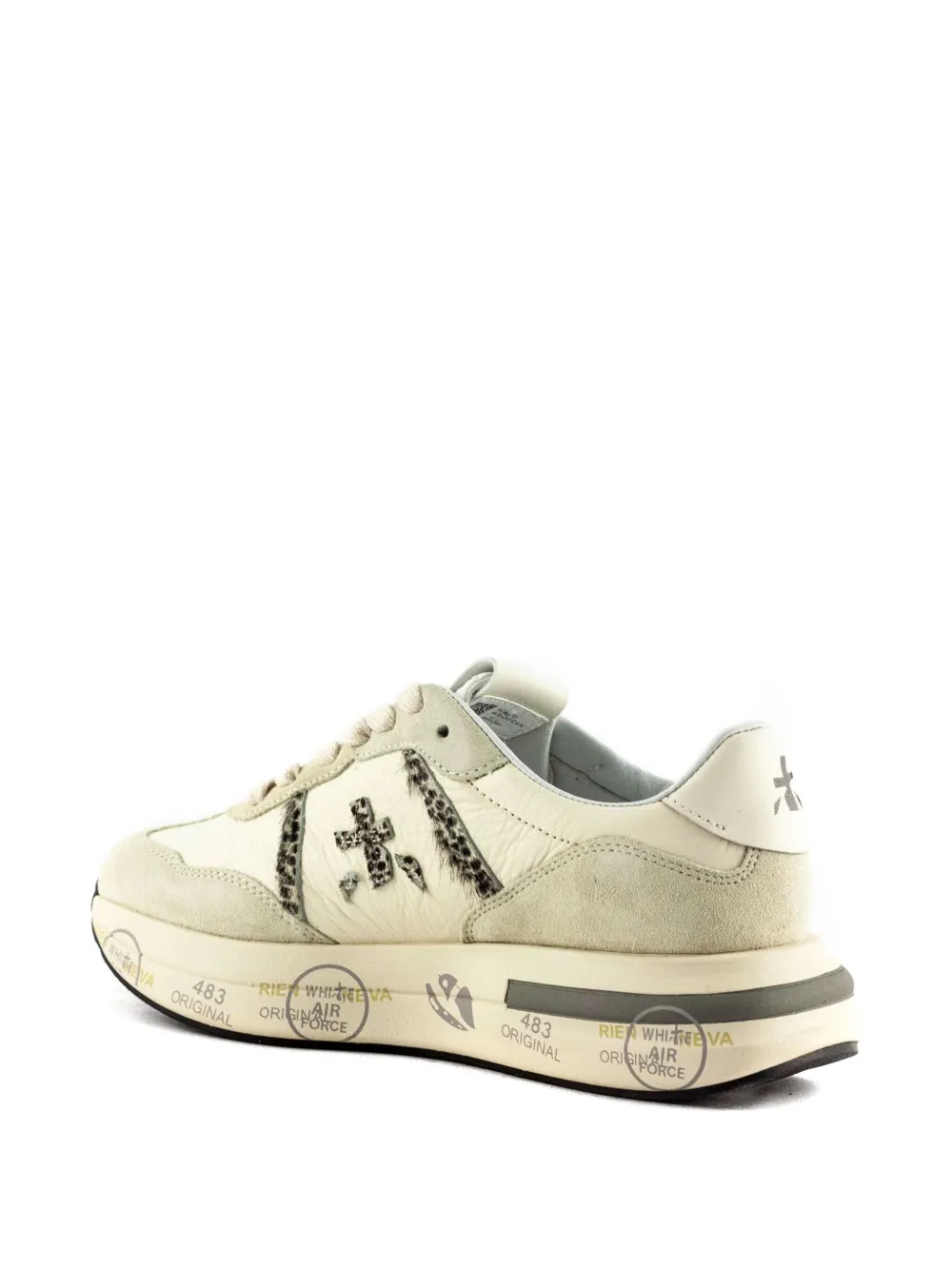 Premiata Cassie Animal-print Sneakers In Multi