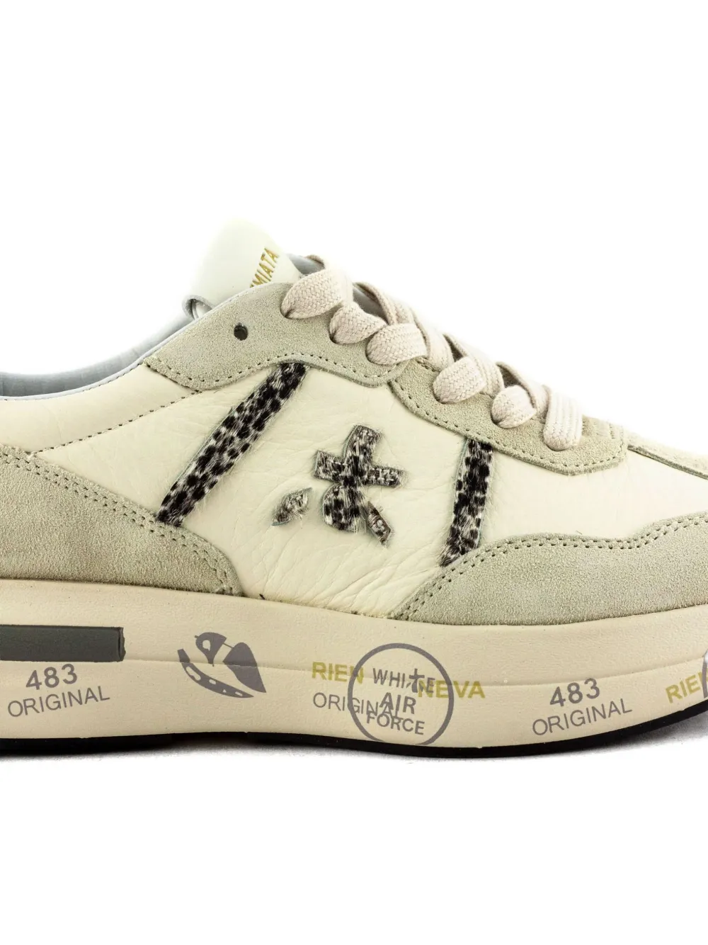 Premiata Cassie Animal-print Sneakers In Multi