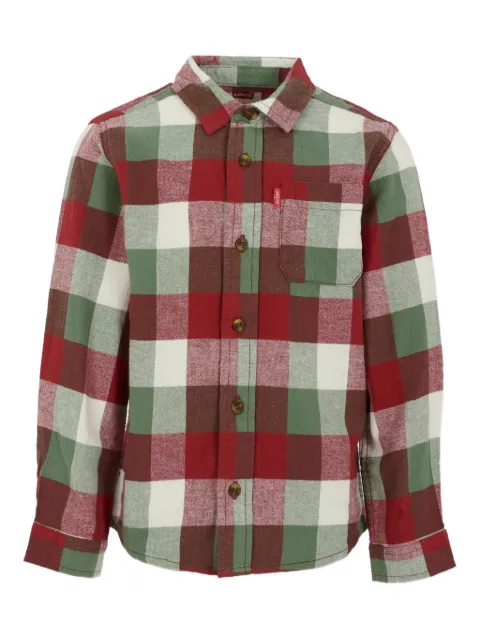 Levi's Kids checked long-sleeved shirt