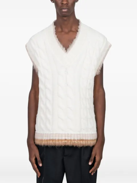 Lacoste wool cable-knit sweater