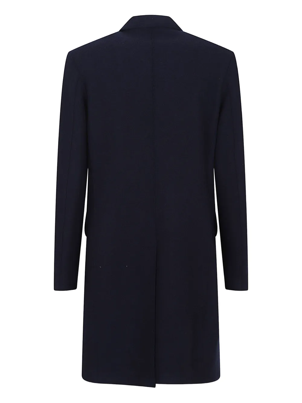 Eleventy Tailored Coat With Flap Pockets And Notch Lapel In Blue