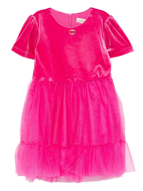 TWINSET Kids bow-detail tulle dress