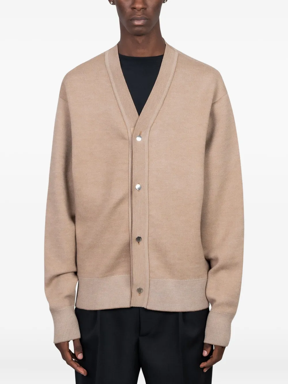 Jacquemus cardigan à col v | tons neutres | Image 1