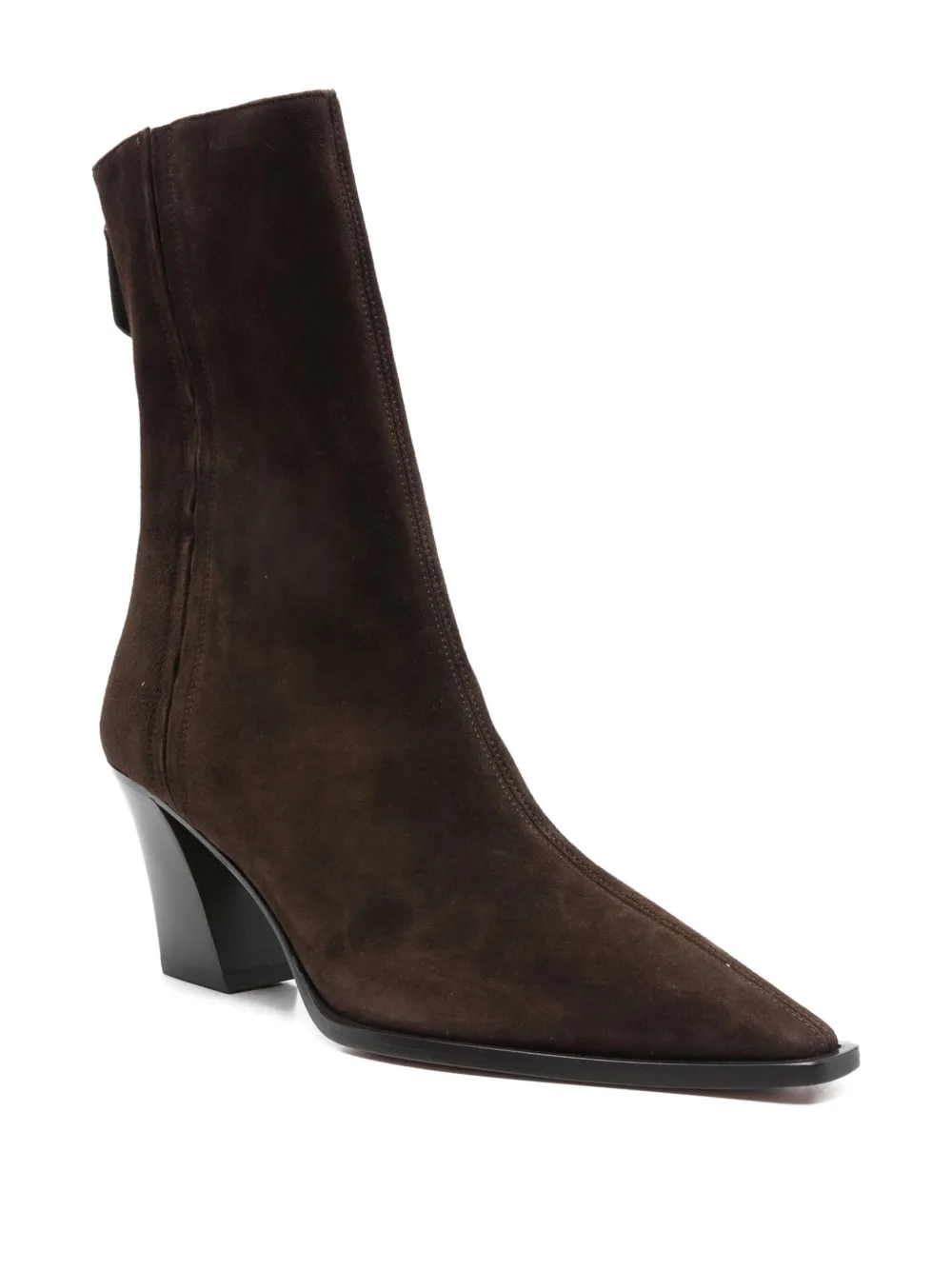 Aquazzura 80mm Pointed Heel Boot In Brown