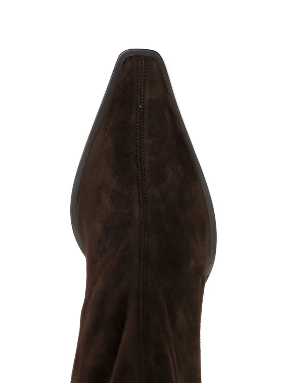 Aquazzura 80mm Pointed Heel Boot In Brown