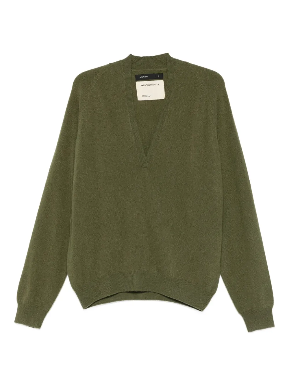Frenckenberger V-neck sweater | Green | Image 1