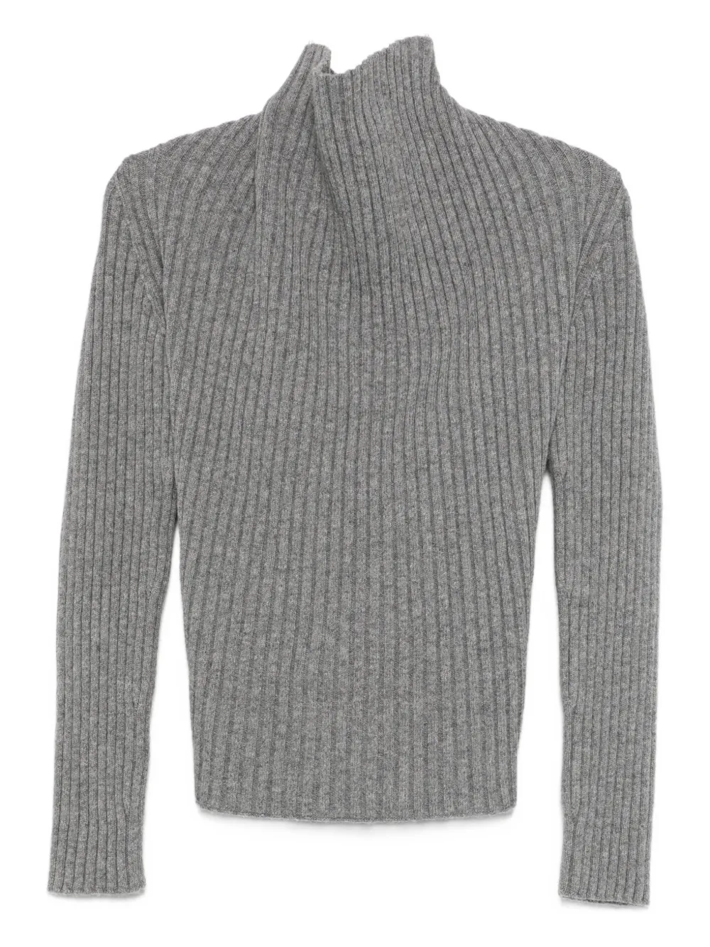 Victoria Beckham ribbed roll-neck sweater | Grey | Image 1