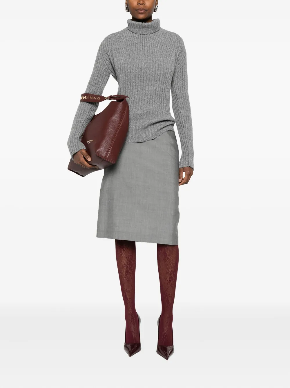Victoria Beckham ribbed roll-neck sweater | Knitted Sweaters | Image 2