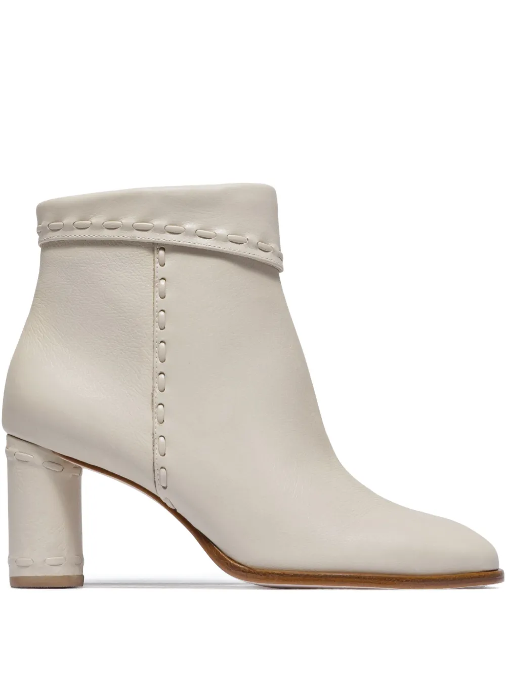 Bernardo 1946 76mm Gene block-heel boots | White | Image 1