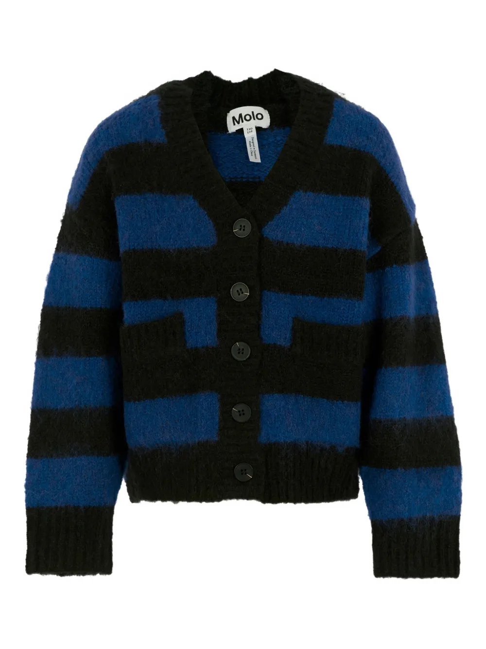 Molo Brutus striped cardigan | Black | Image 1