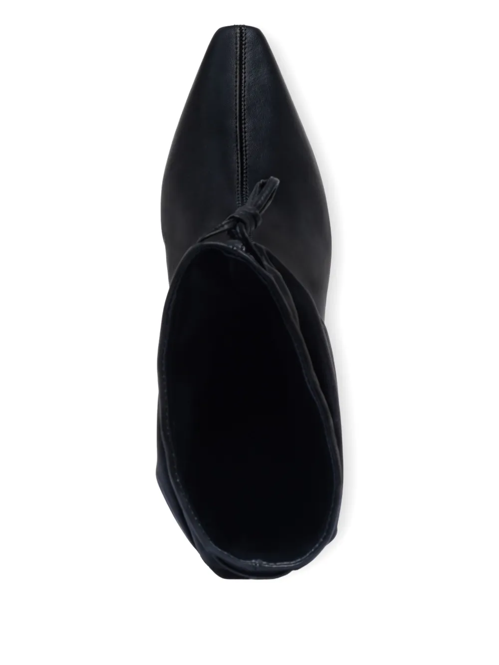 Bernardo 1946 57mm Mazzi Scrunched Leather Boots In Black