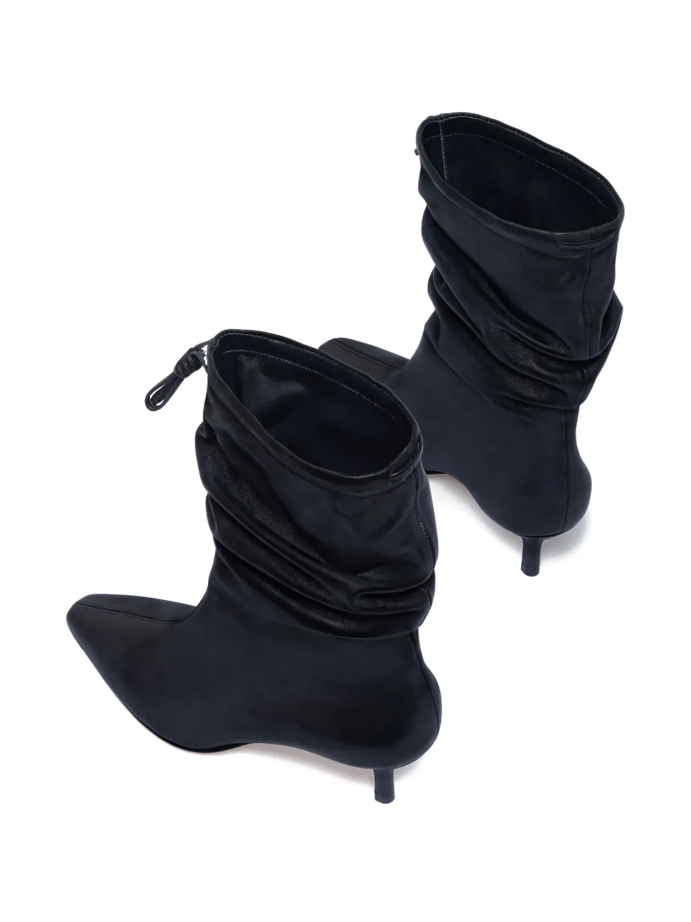 Bernardo 1946 57mm Mazzi Scrunched Leather Boots In Black