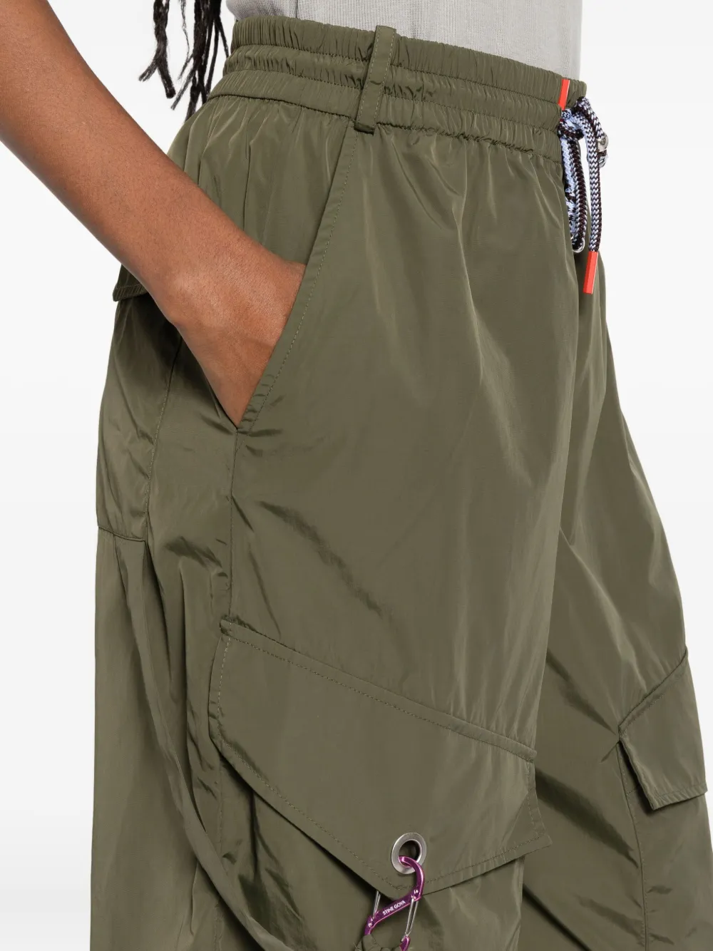 Stine Goya High waist straight broek Groen