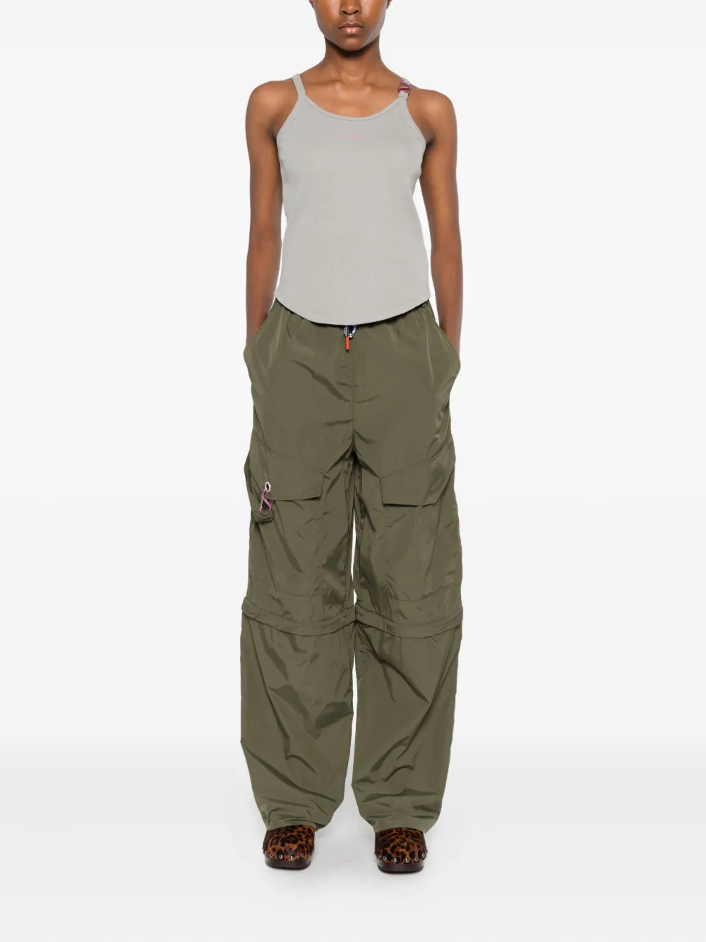 Stine Goya high-waisted straight-leg trousers - Groen