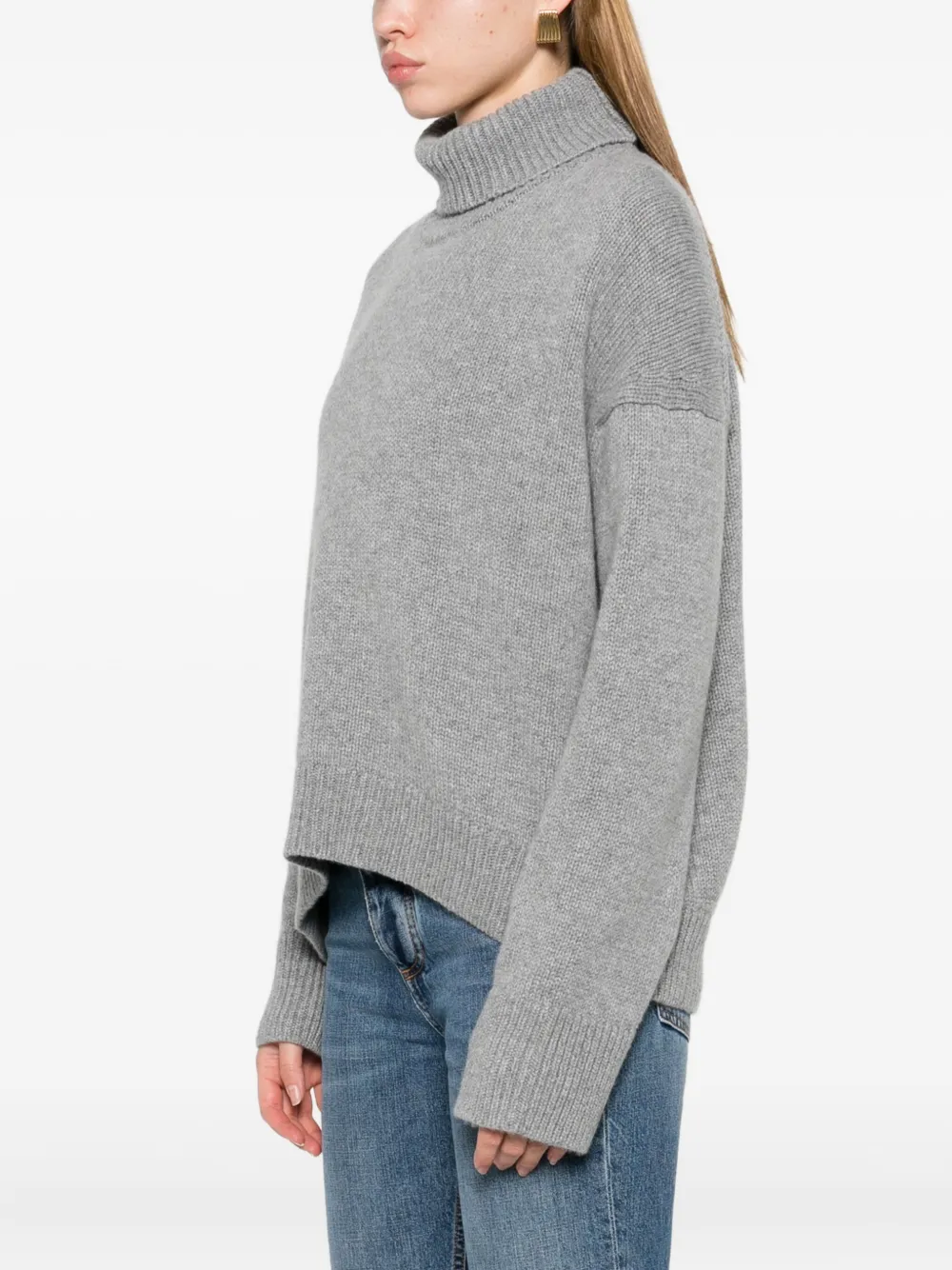 Remain Birger Christensen Roll-neck Sweater In Gray