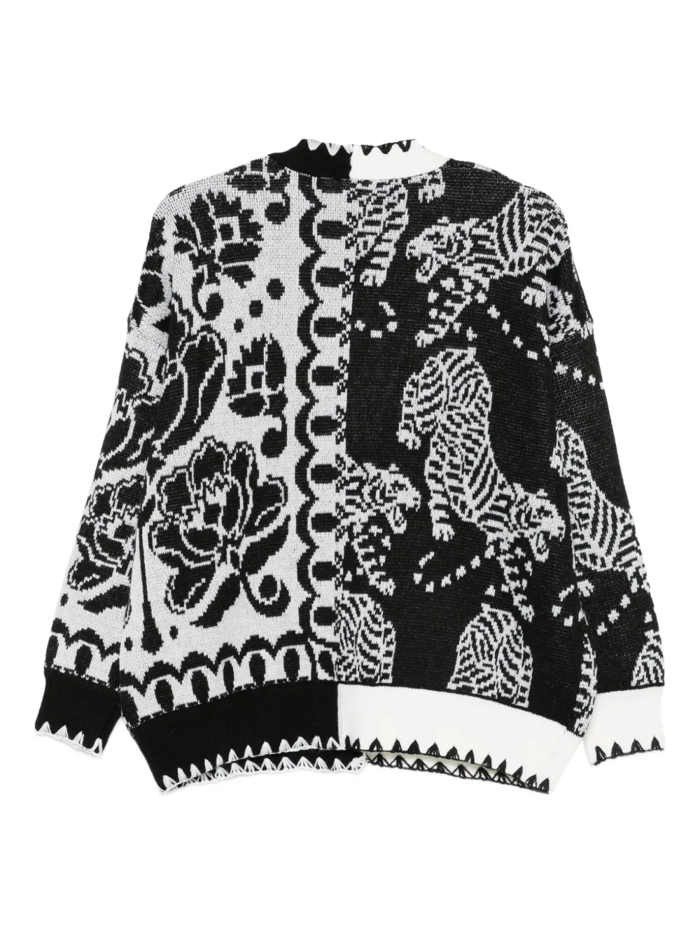 FARM Rio Vest met patchwork-design Zwart