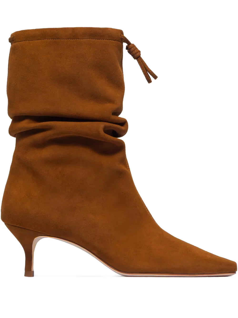 Bernardo 1946 57mm scrunched kitten-heel boots | Brown | Image 1