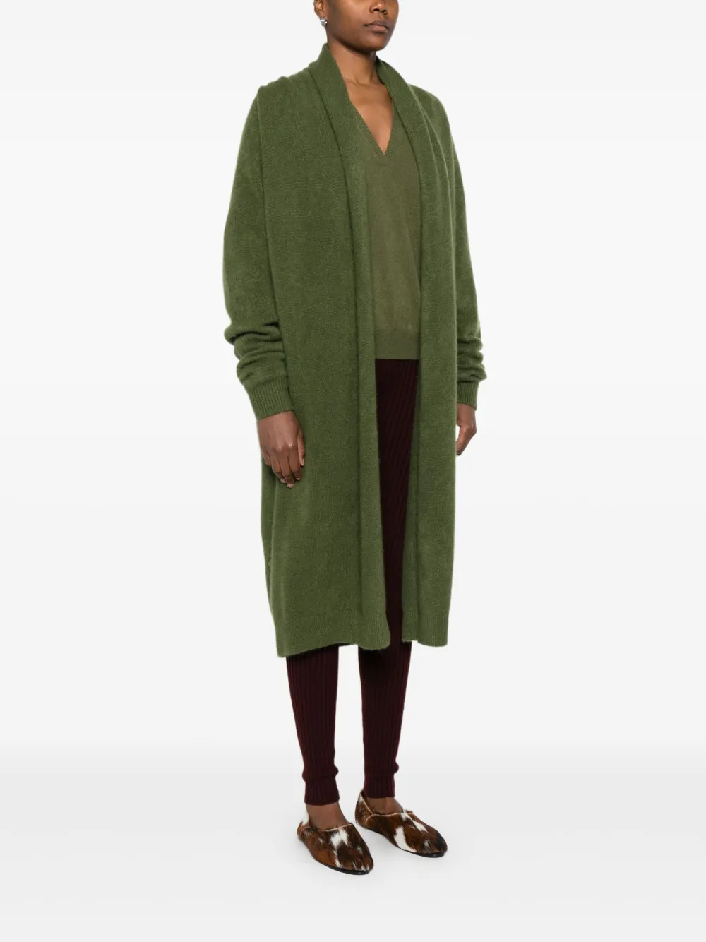 Frenckenberger Vest met open voorkant Groen