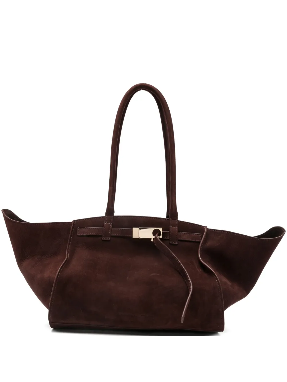 Benedetta Bruzziches Suede Shoulder Bag In Red