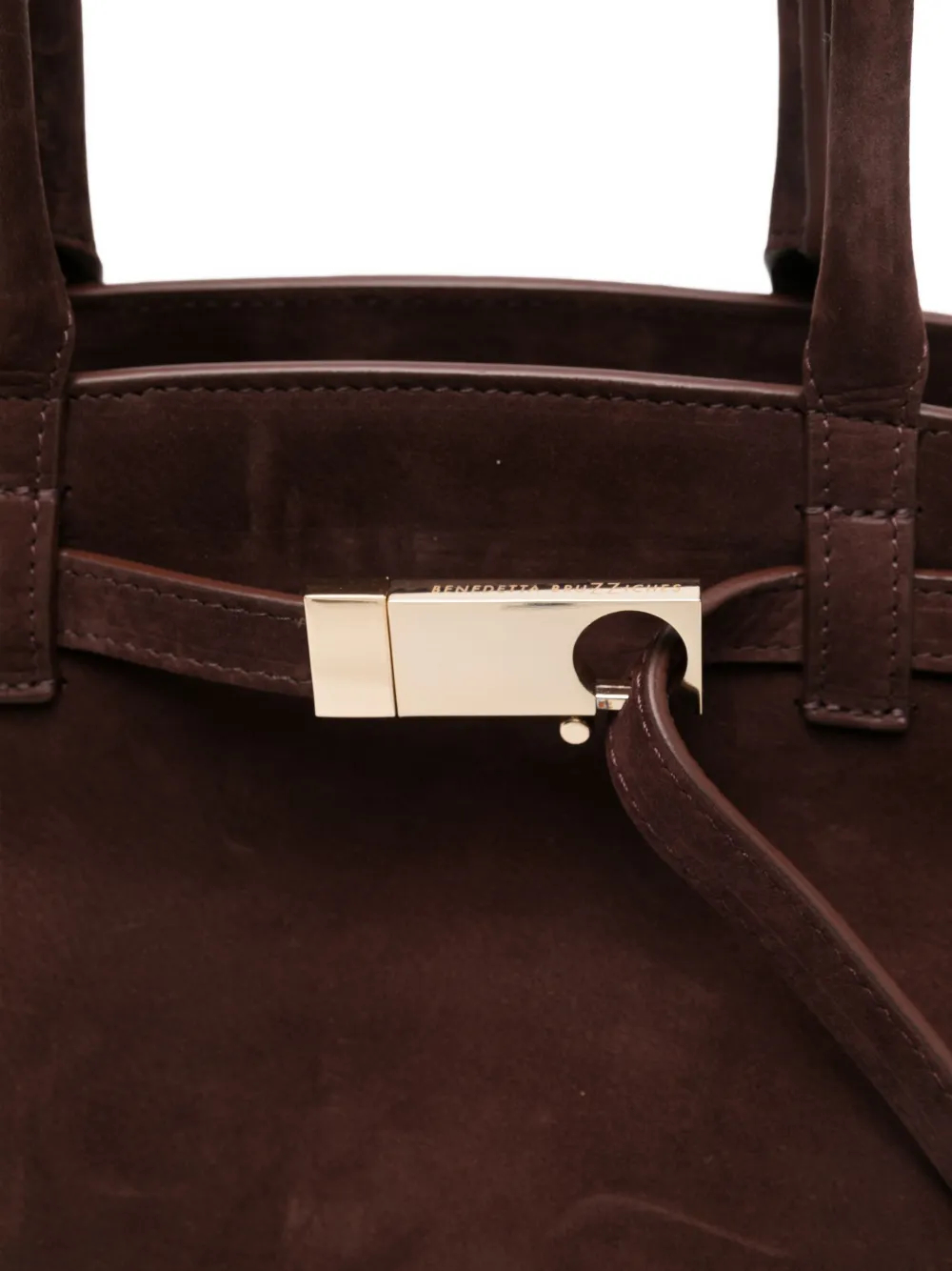 Benedetta Bruzziches Suede Shoulder Bag In Red