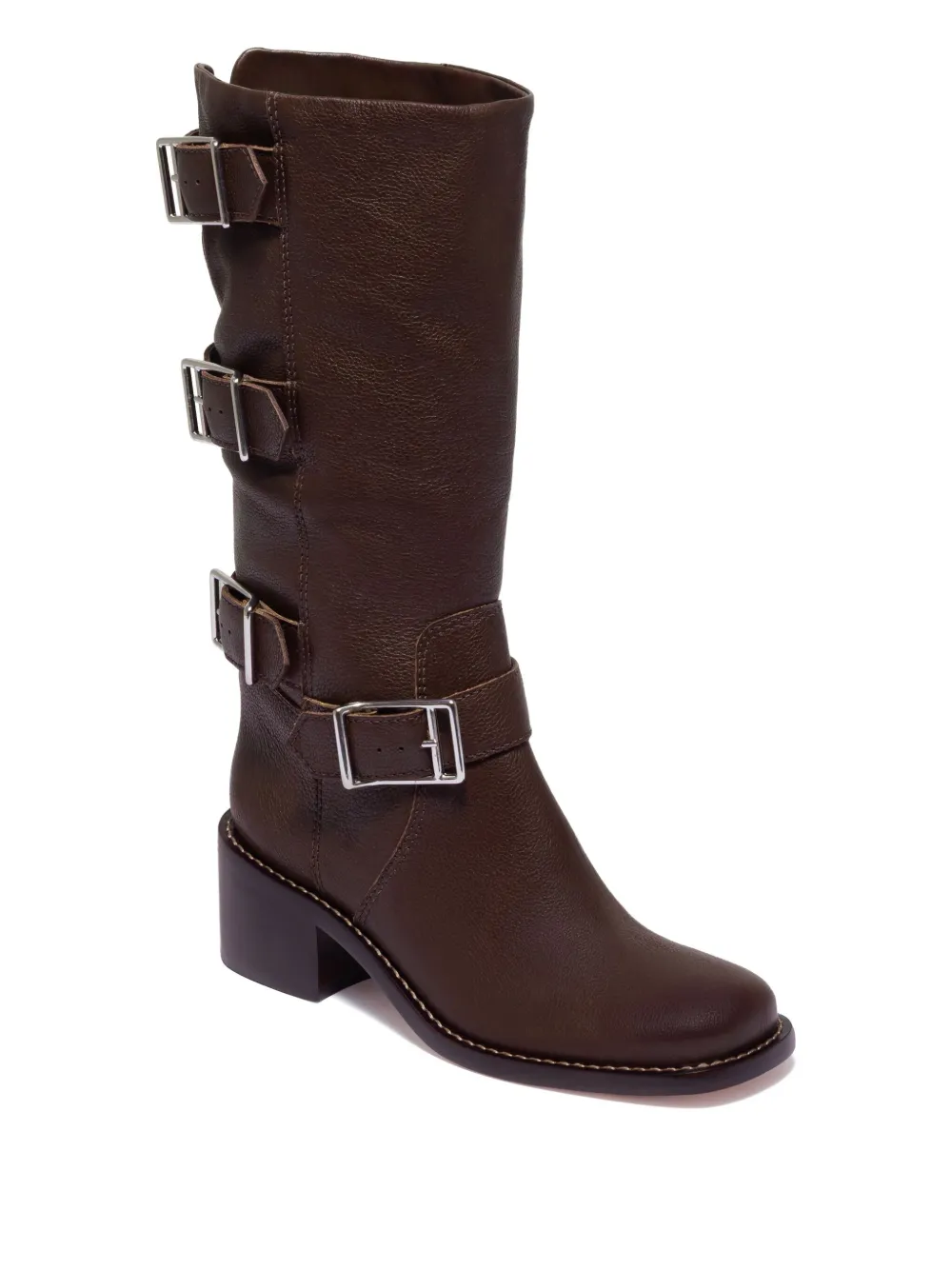 Bernardo 1946 50mm triple-buckle leather boots | Knee-High Boots | Image 2