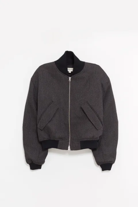mfpen mélange-effect bomber jacket 