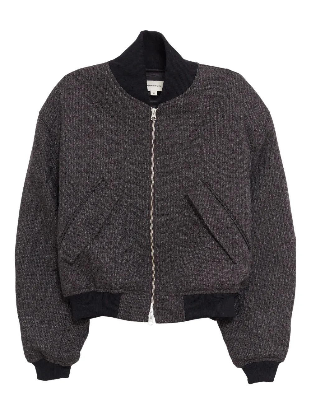 Mfpen Mélange-effect Bomber Jacket In Brown