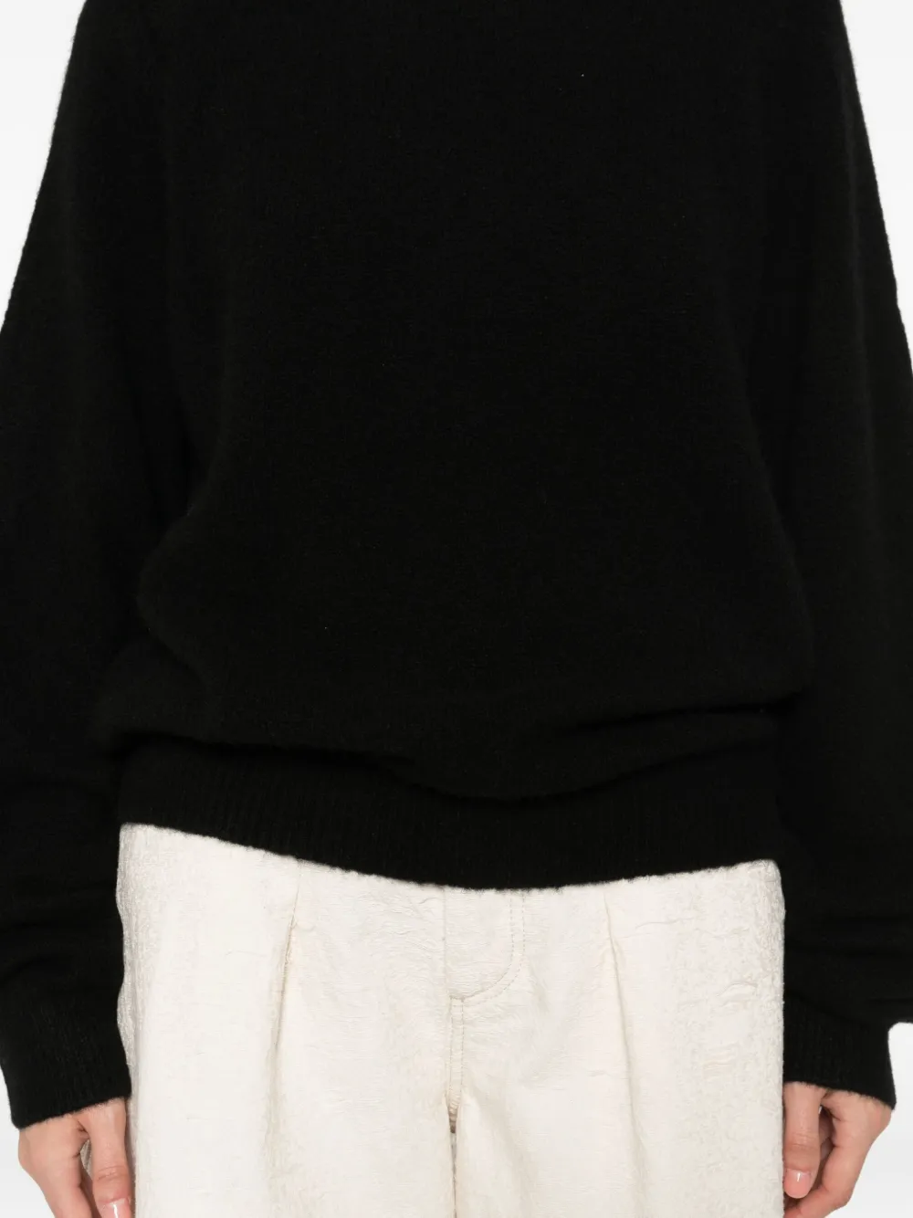 Frenckenberger Crew-neck Sweater In Black