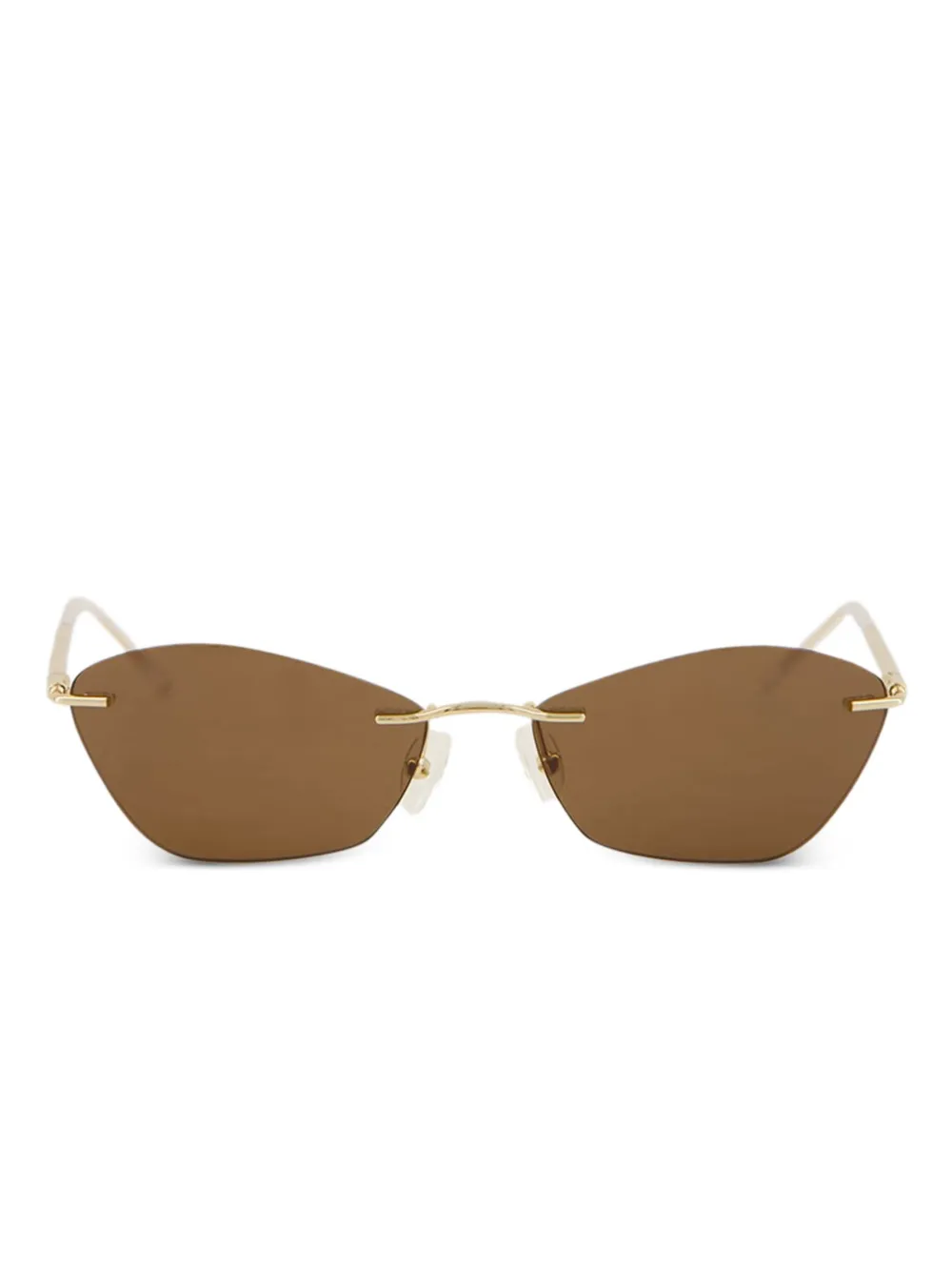 Alexander McQueen Eyewear rimless sunglasses | Gold | Image 1