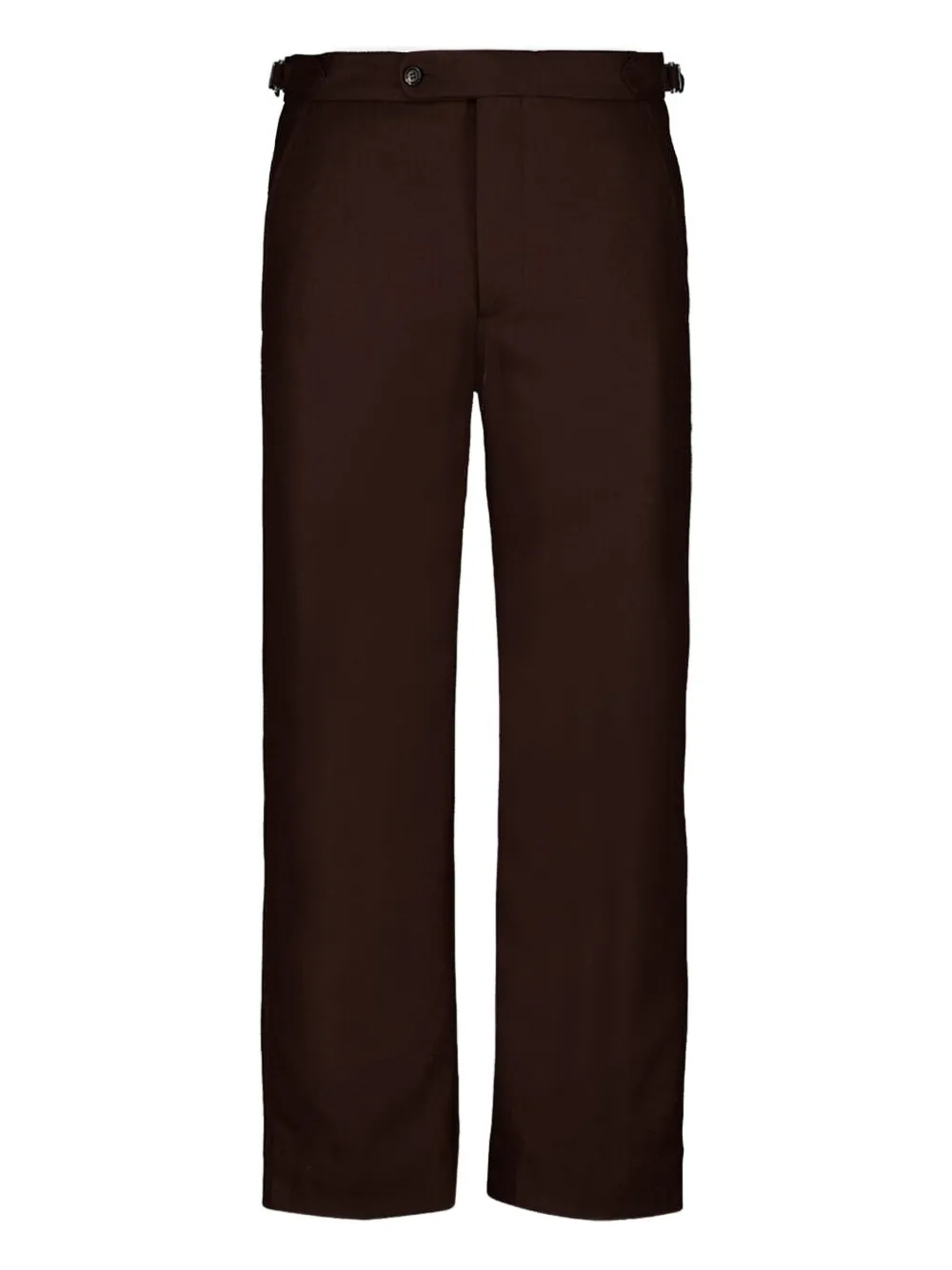 BODE side-buckle trousers - Marrone