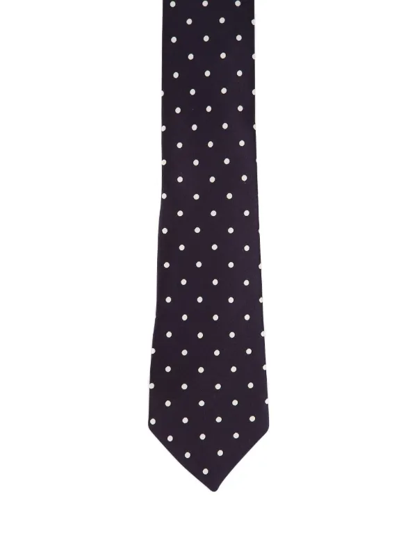 Tom Ford ネイビー ドット柄 シルクネクタイ TOM FORD ポルカドット シルクネクタイ | ブルー | FARFETCH JP