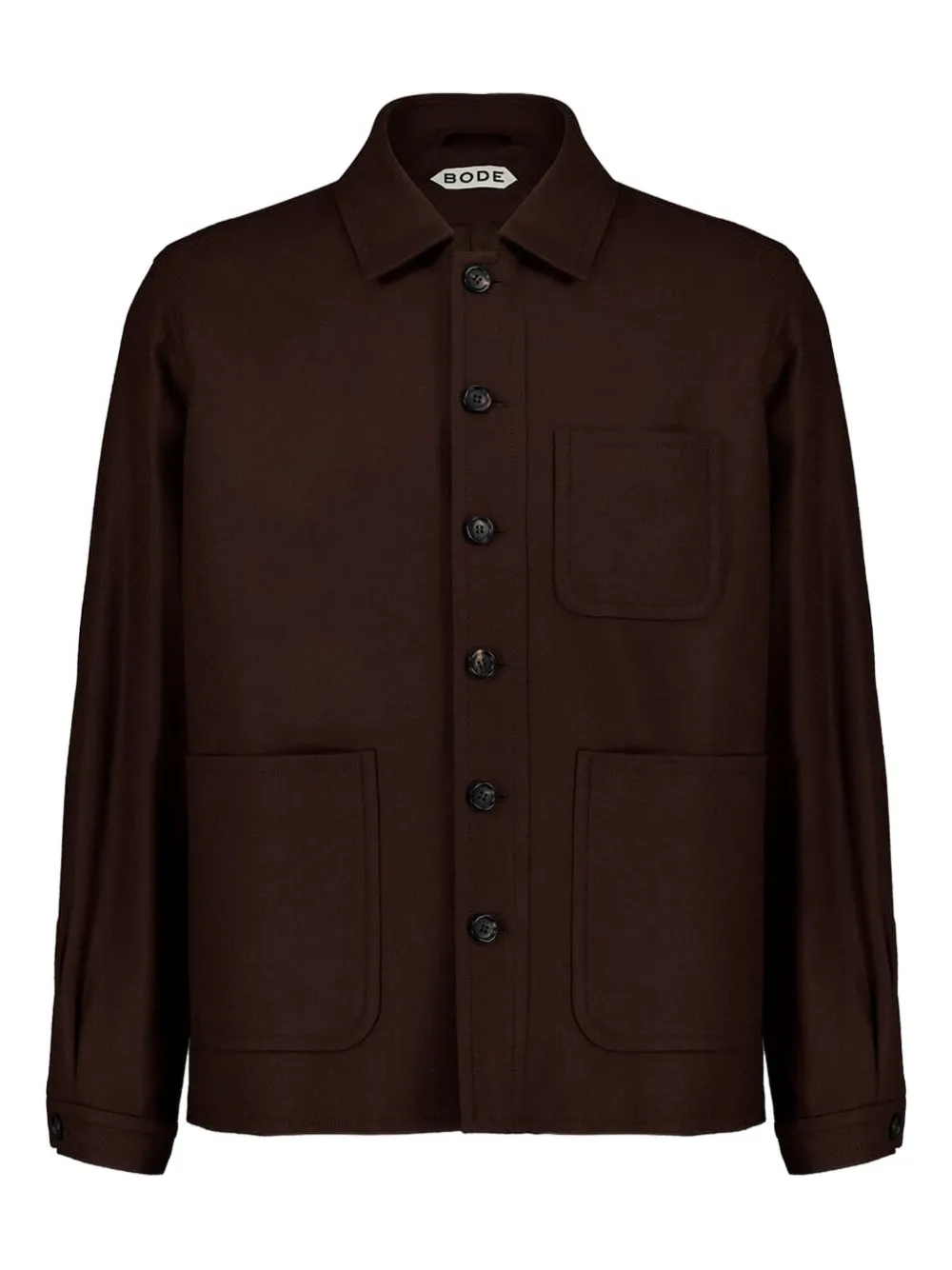 BODE Bramble Franck wool overshirt - Braun