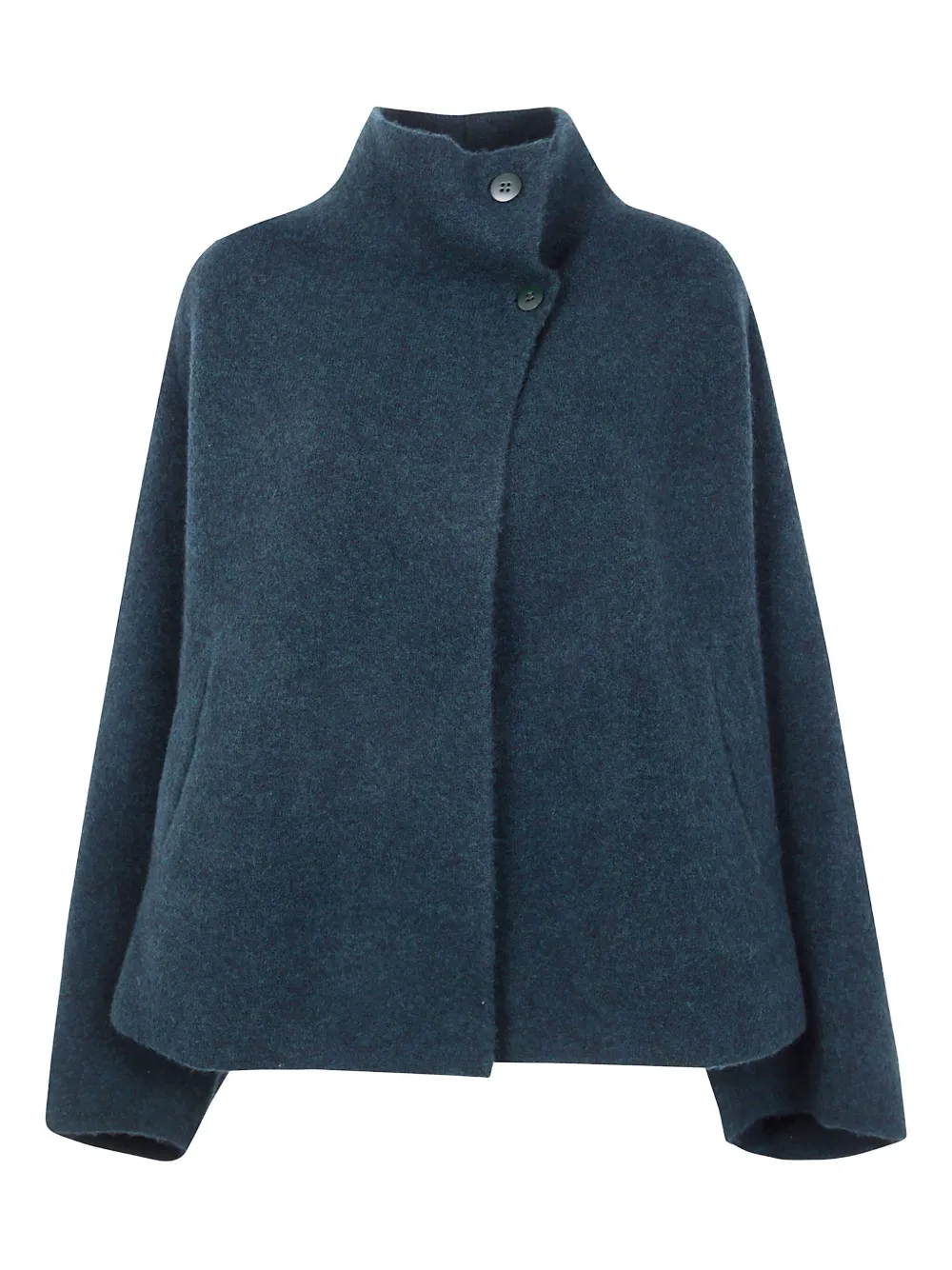 Boboutic button funnel-neck jacket | Green | Image 1