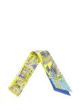Hermès Pre-Owned 2010-2025 La Maison des Carres Silk Twilly Scarf scarves - Yellow
