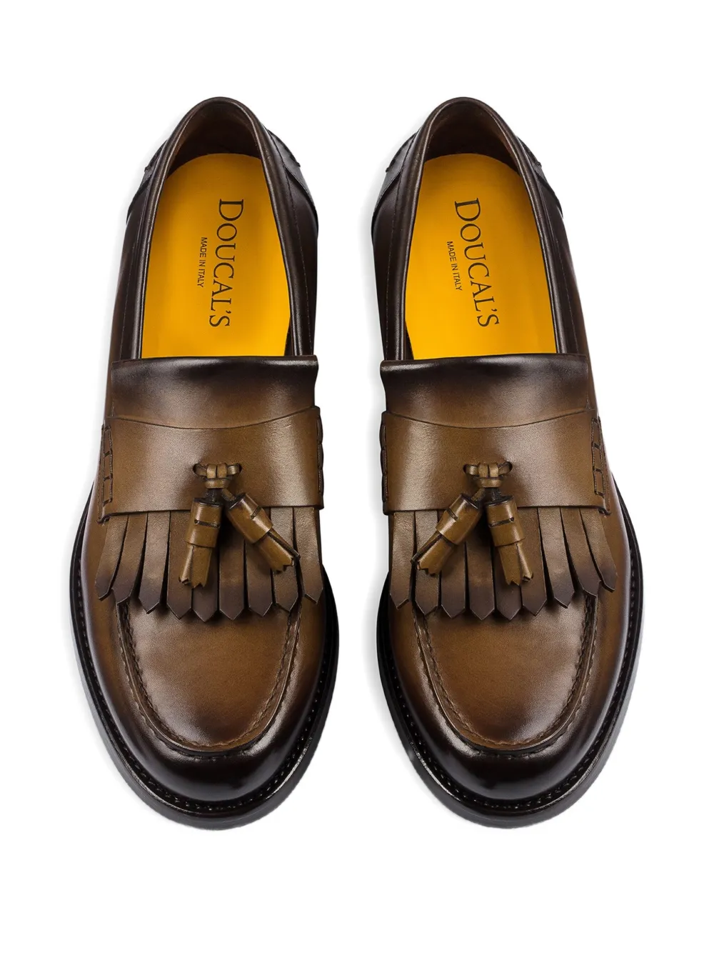 Doucal's Loafers met kwastjes en franje Bruin