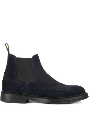 Toga Virilis stud-embellished Suede Ankle Boots | Blue | FARFETCH