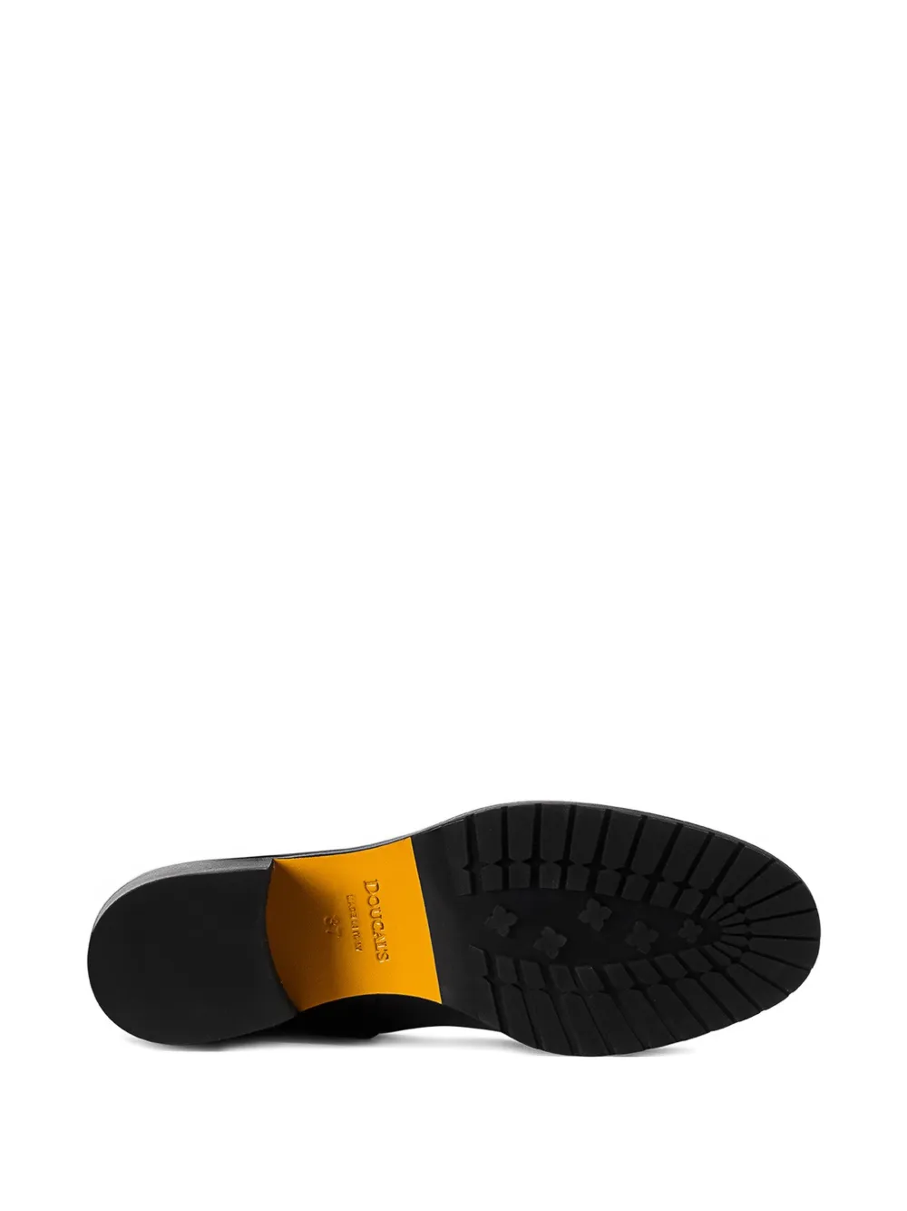 Doucal's block-heel leather boots Zwart