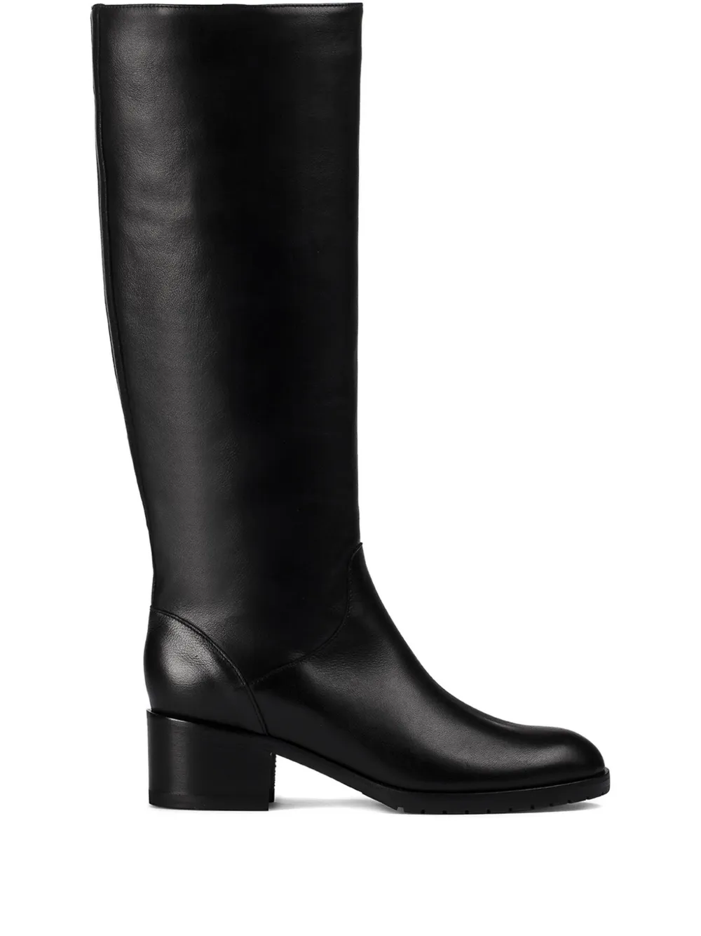 Doucal's Block-heel Leather Boots In Black