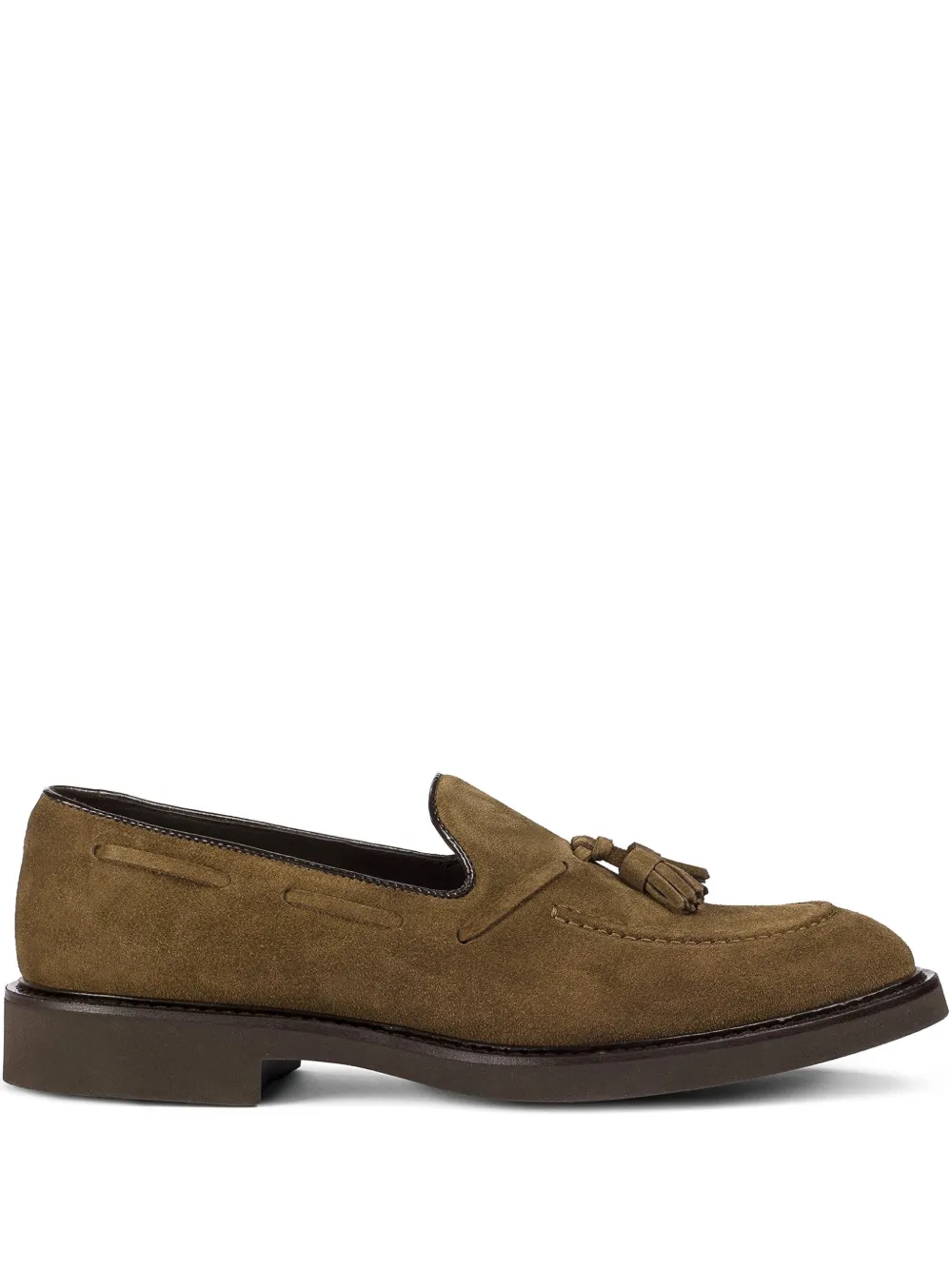 Doucal's tassel-detailing suede loafers | Brown | Image 1