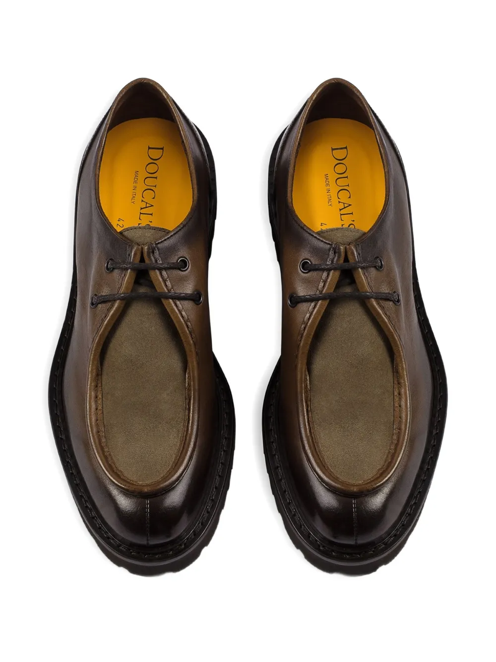 Doucal's Leren veterschoenen Bruin
