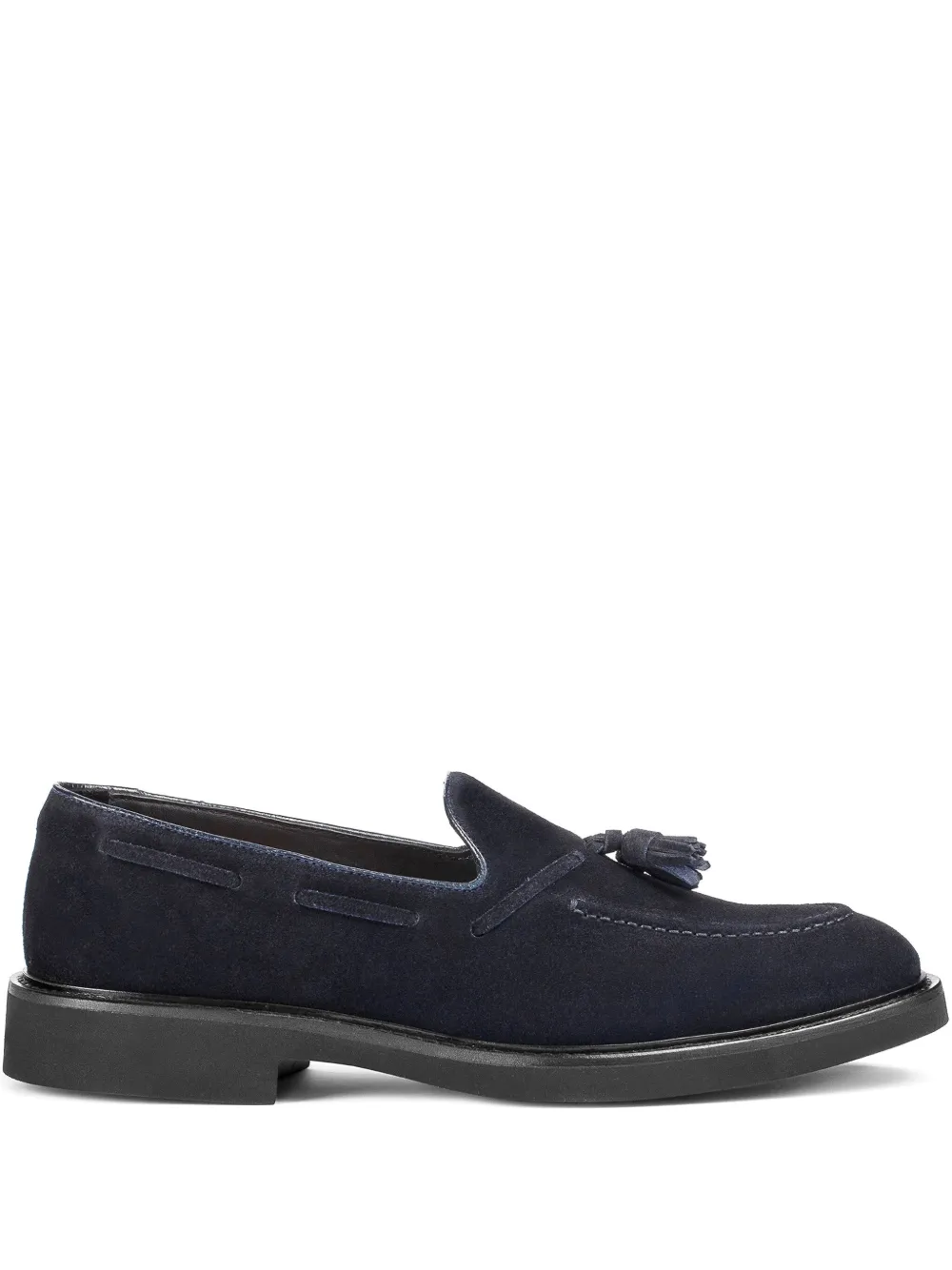 Doucal's tassel-detailing suede loafers | Blue | Image 1