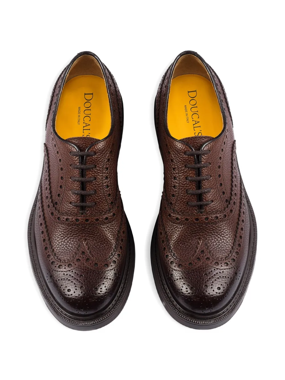 Doucal's Leren Oxford schoenen Bruin