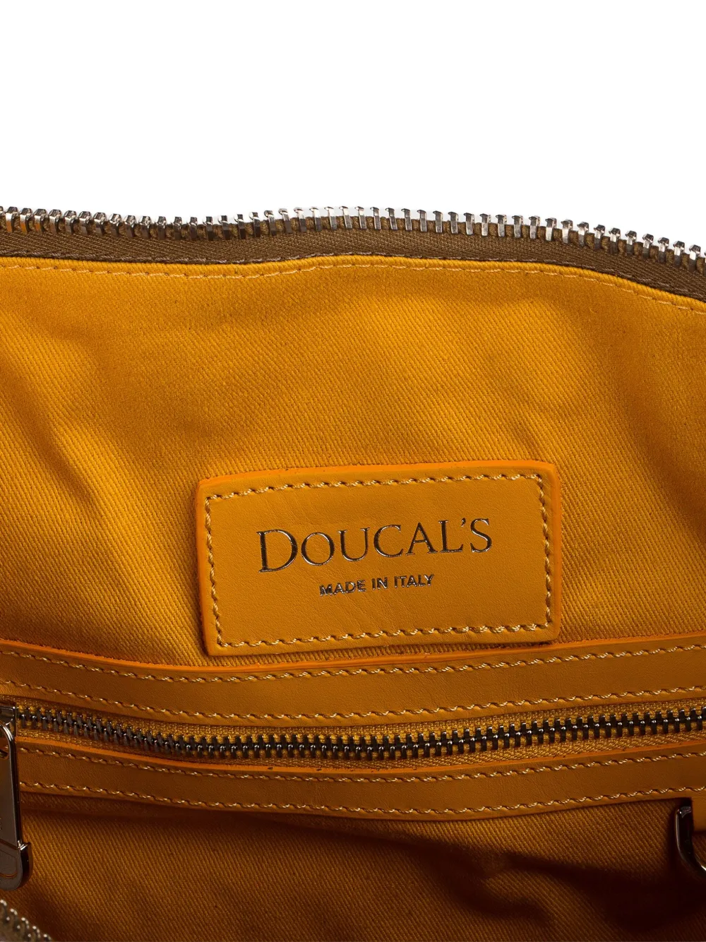 Doucal's Palmellato leren weekendtas Grijs
