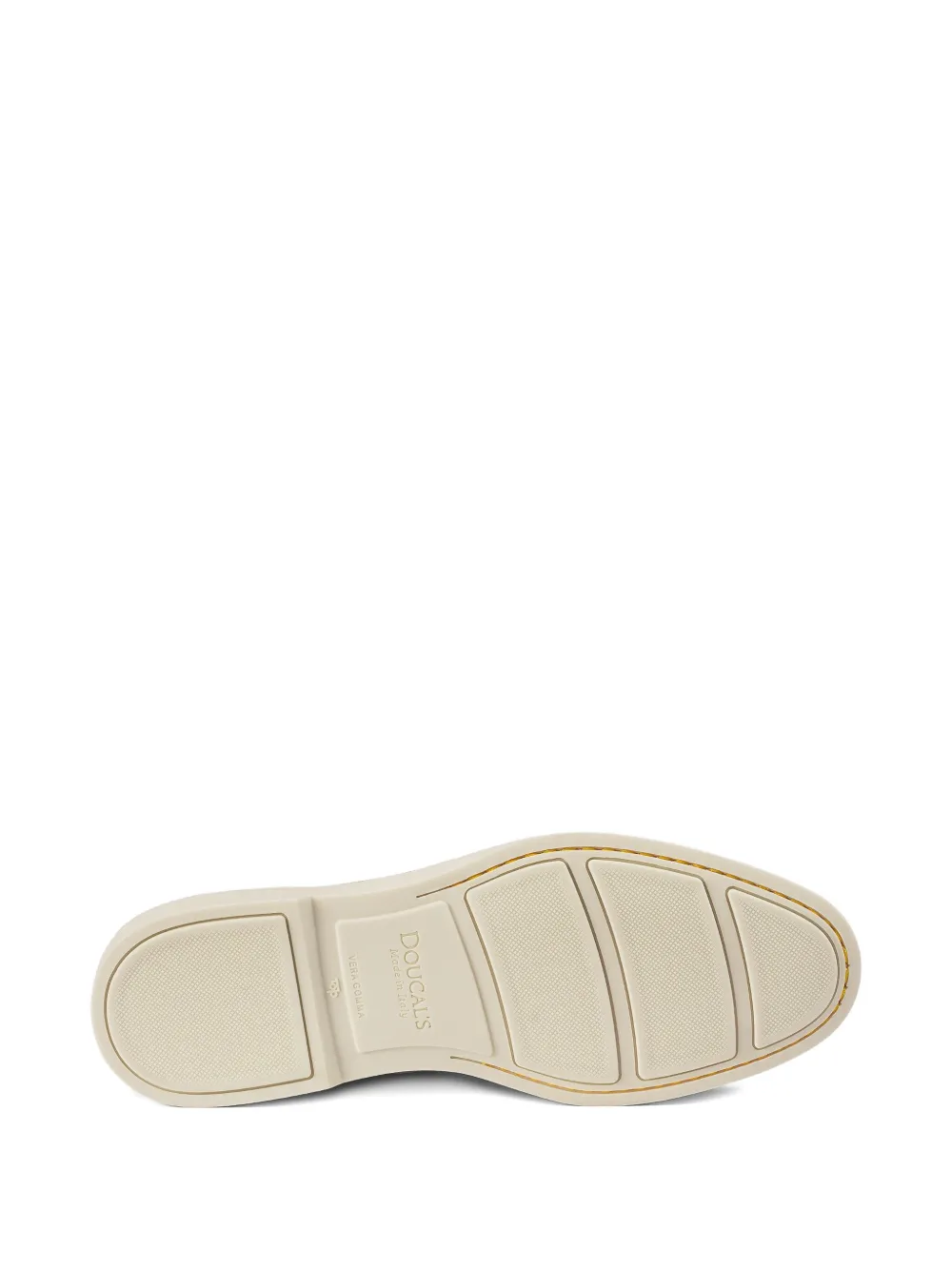Doucal's shearling-trim suede ankle boots Beige