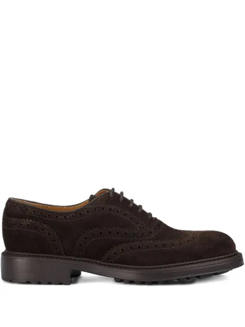 Doucal's suede dovetail oxford lace-up