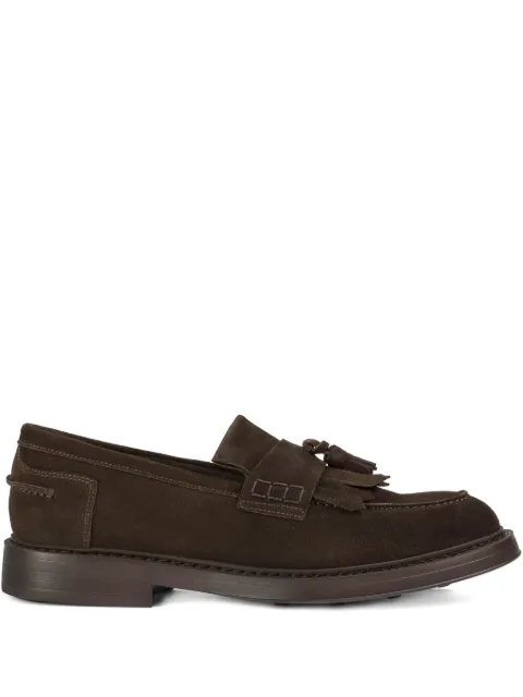 Doucal's tassel-detail suede loafers