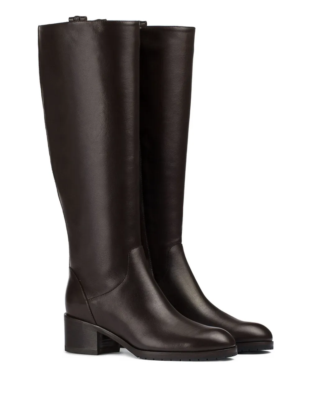Doucal's block-heel leather boots Bruin