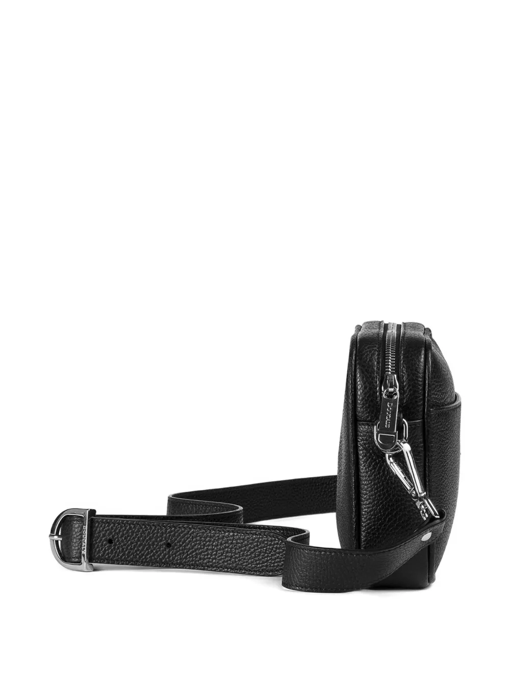 Doucal's Leren messengertas Zwart